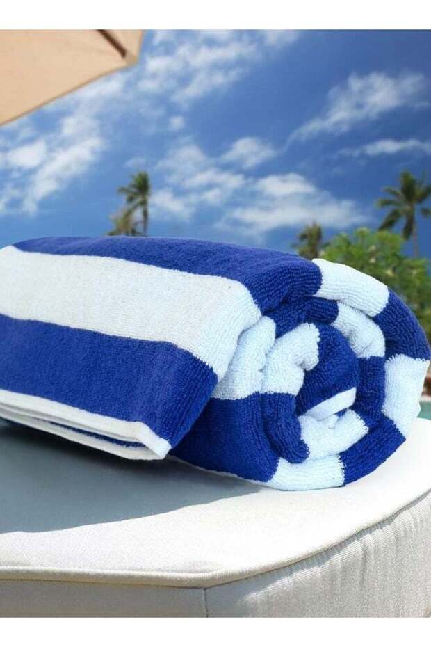 AASHZ 2-Pieces Oversized Beach Towels Extra Large 100% Cotton Summer Pool Cabana Stripe Highly
