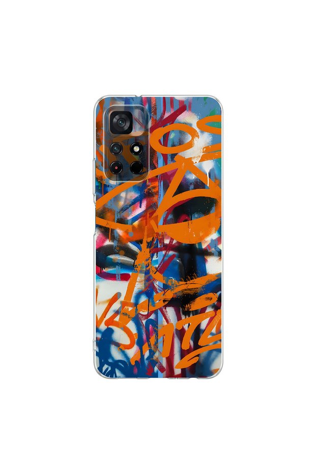 Poco M4 Pro Compatible Graffiti 2 Design Transparent Case