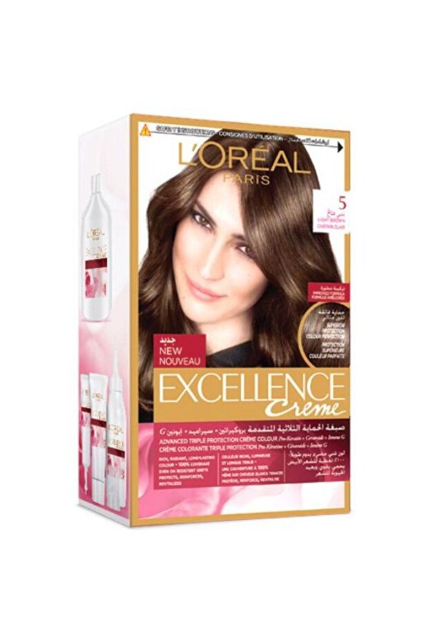 Excellence 5 Natural Light Brown Hair Dye