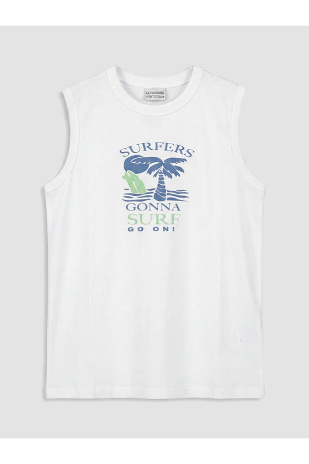 Esvab • Modern & Distinctive Zero Roba Collar Printed Boys' Undershirt