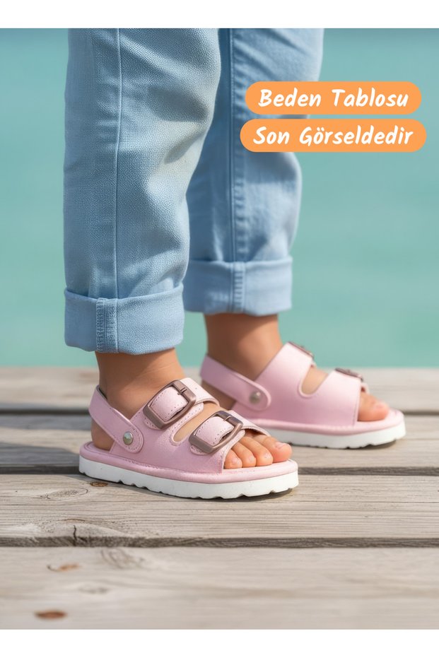 Girls Boys Baby Kids Daily Light Soft Basic Slippers Sandals Shoes