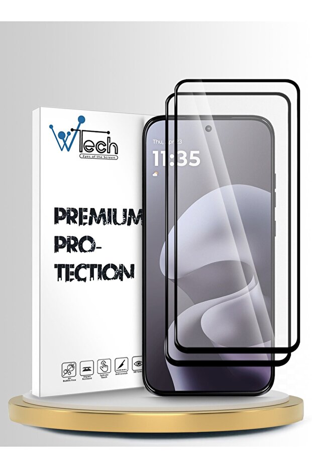 Motorola Moto G67 5G / Moto G87 5G 2026 Premium E2E Series Full Glue Full Cover Tempered Glass 2 Pack Clear/Black