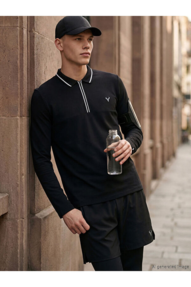 Esvab • Modern & Distinctive Devrik Roba Collar Men's Sweatshirt