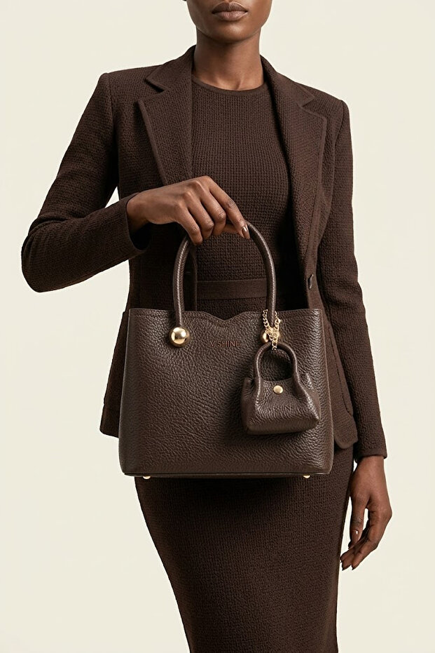 Elit Vsn3124C Women's Hand and Shoulder Bag Brown
