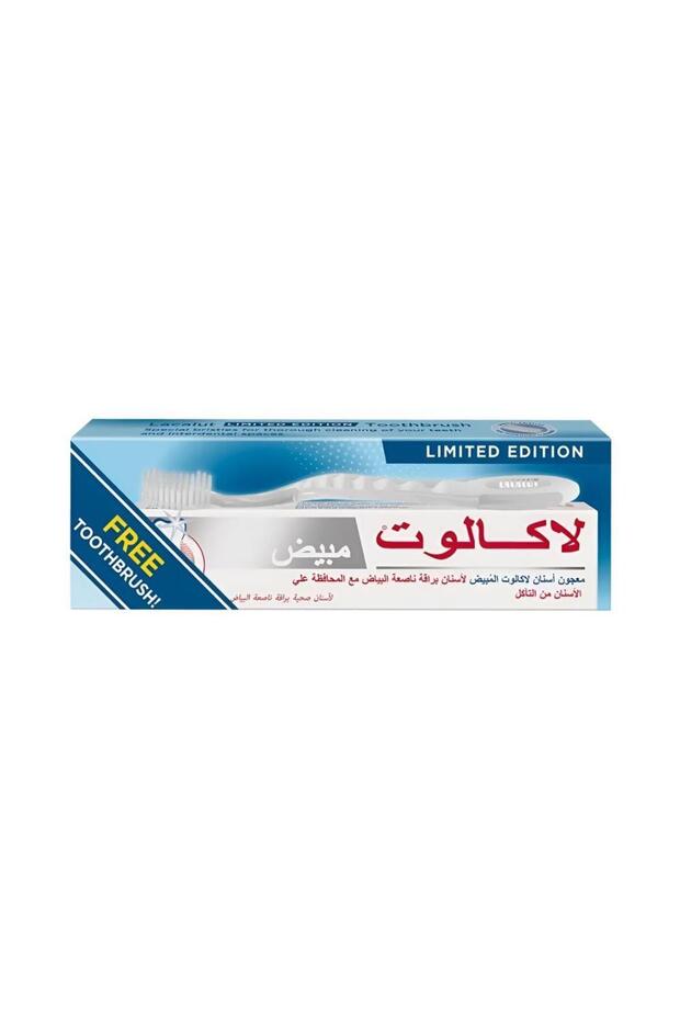 لاكالوت معجون أسنان مبيض 75 مل + فرشاة أسنان مجاناً