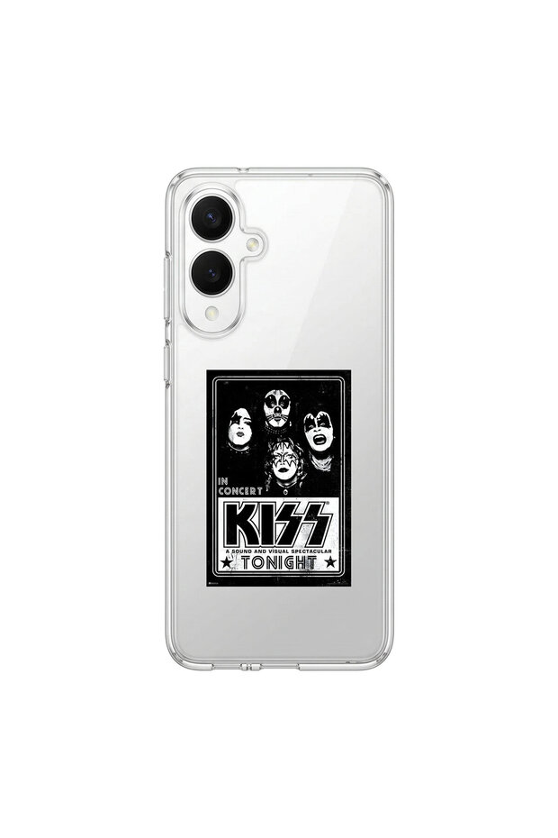 Samsung Galaxy S25 Edge Compatible Metal 5 Design Transparent Case
