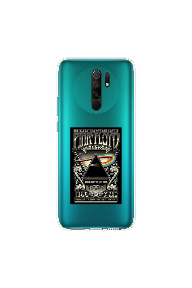 Redmi 9 Compatible Metal 11 Design Transparent Case
