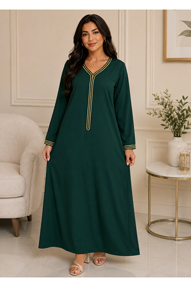 Elegant Digital Silk Mukhawar Dress – Free Size