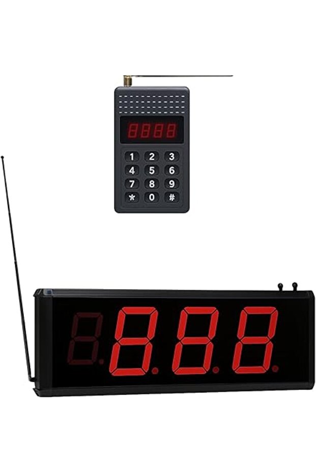 ZCOM ZC-P800+ZC303B 4 DIGIT WIRELESS QUEUE CALLING SYSTEM