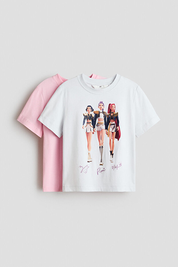 2'li Baskılı Tişört