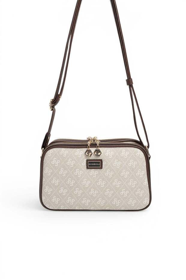 Stone - Brown Monogram Women's Crossbody Bag Sp899