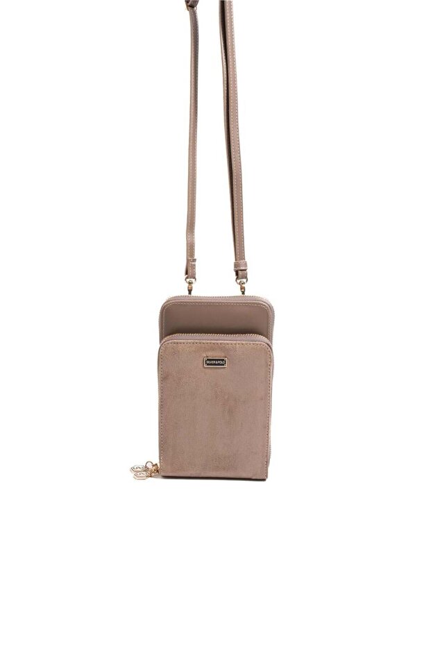 Mink - Mink Suede Women's Phone Bag Sp1011
