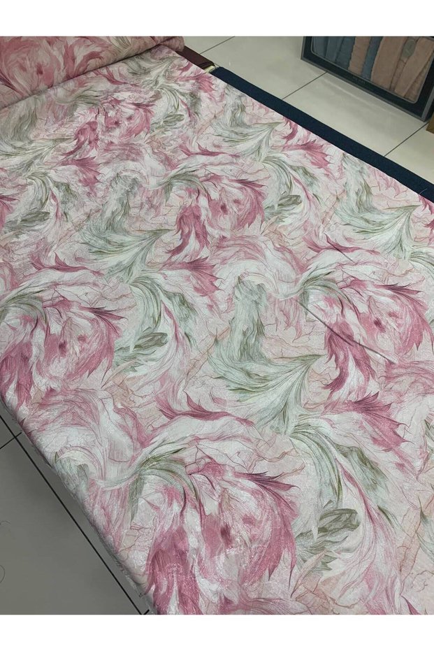 Luxury Natural Flocked Jacquard Fabric Dress Skirt Tunic Width: 150 cm