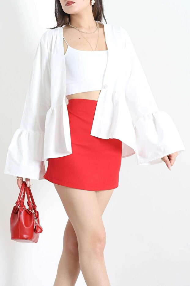 Poplin Buttoned Shirt Jacket - 2