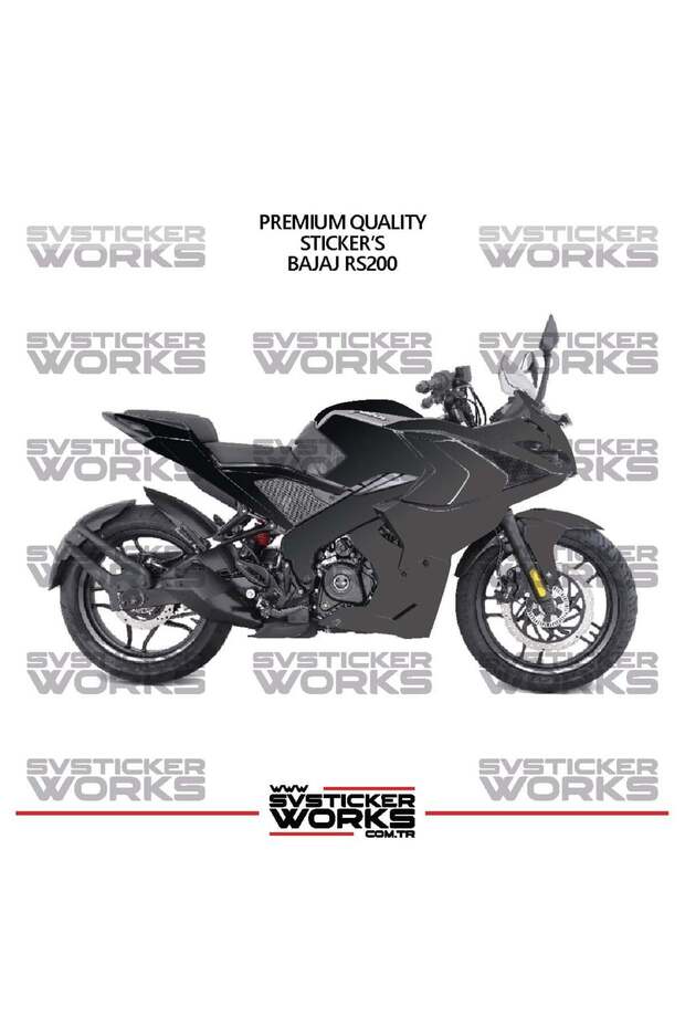 ملصق تزييني لـ Bajaj RS200، طقم جاهز لتزيين المحرك بلونين، جودة عالية