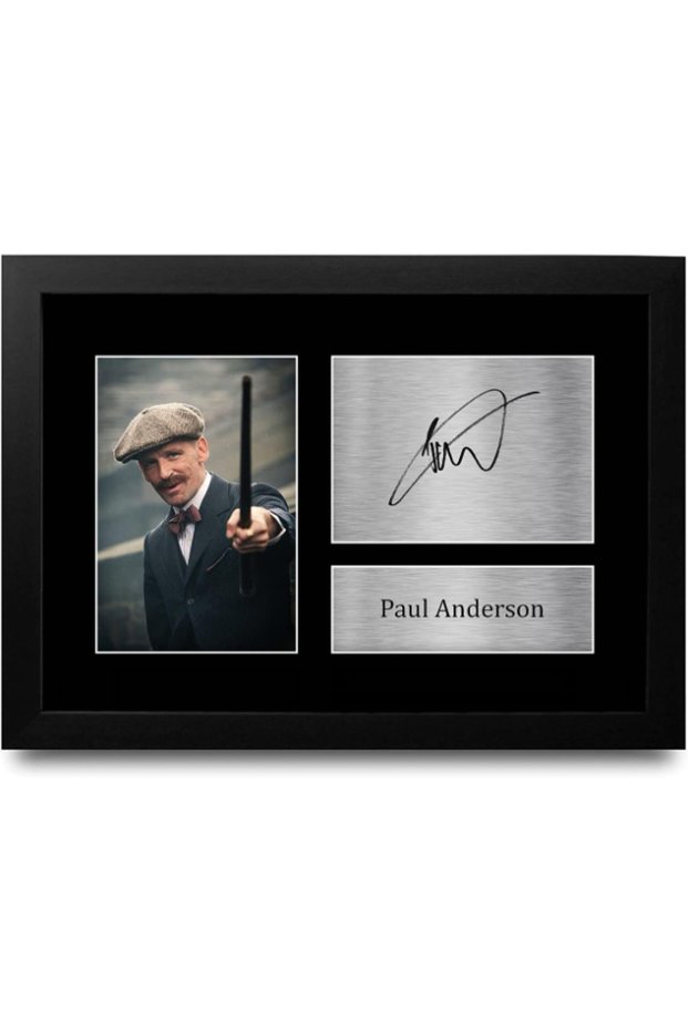 FR Paul Anderson Gift A4 Printed Autograph FRAMED Peaky Blinders Gifts Print Photo Picture Display