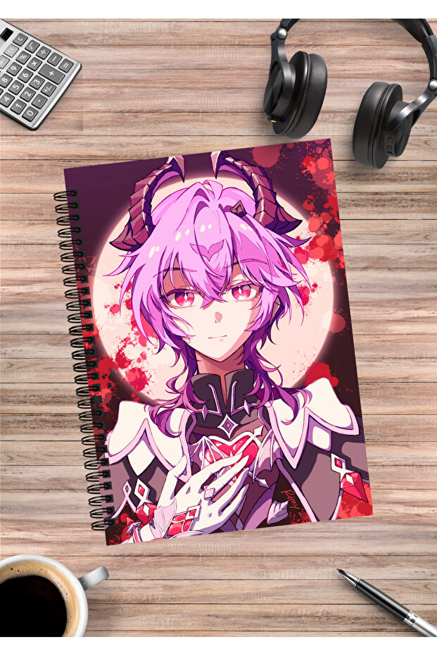 Genshin Impact Anime Spiral Notebook A5 (50 Sheets)