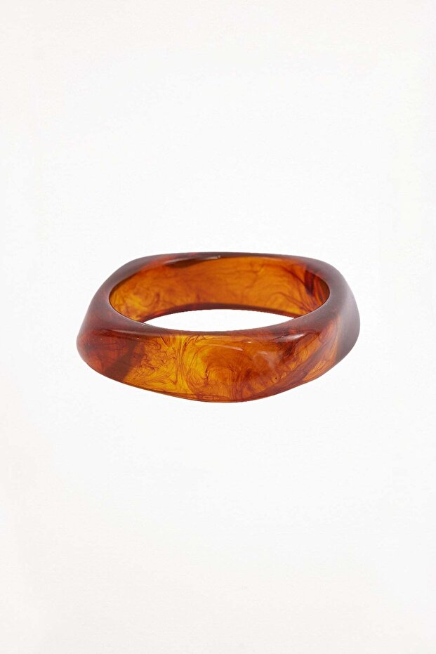 Women's special design 100% stone geometric form brown bracelet