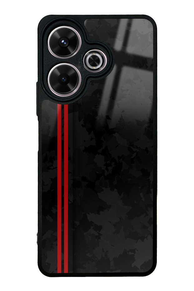 Xiaomi Redmi 13 4g Glossy Phone Case with Red Current Design