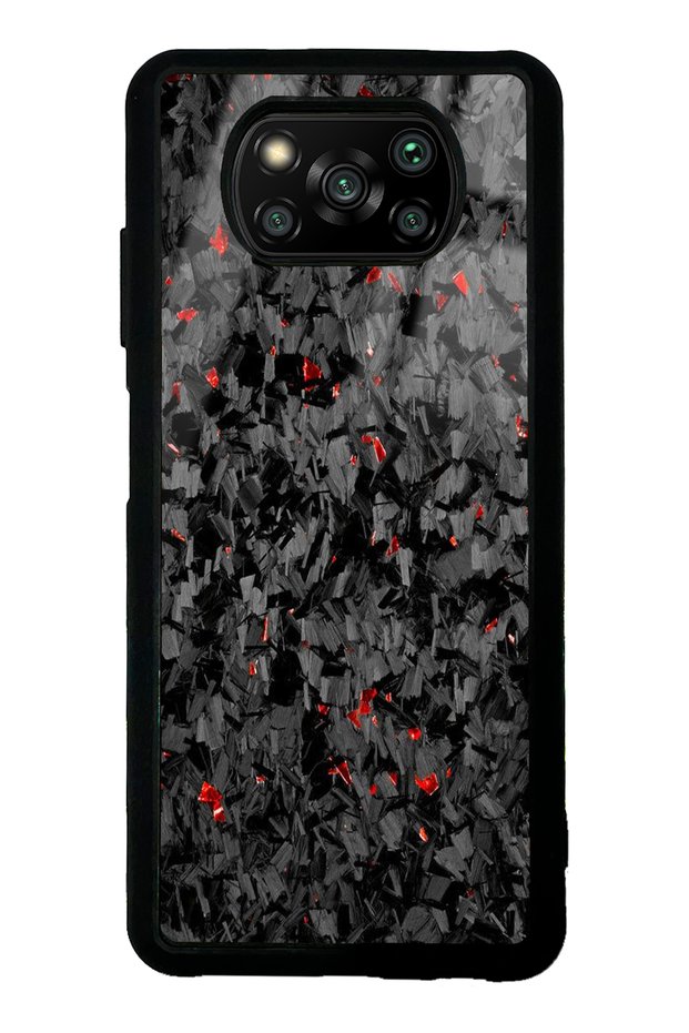 حافظة هاتف Xiaomi Poco X3 بتصميم لامع مع تصميم Köz Kıymıkları