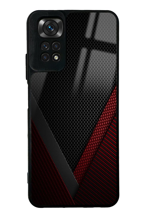 حافظة هاتف Xiaomi Redmi Note 11s بتصميم Red Tracer لامعة