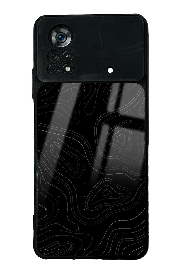 حافظة هاتف Xiaomi Poco X4 Pro بتصميم Topo-Point لامعة