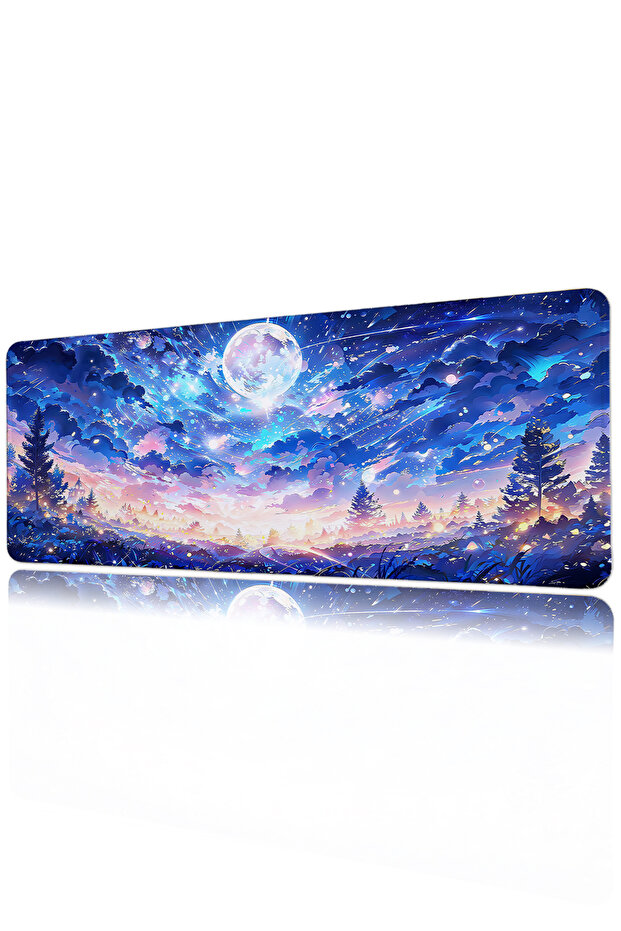 Aesthetic Landscape 40X90 Patterned Digital Printed Gaming Mousepad XXL Non-Slip Base
