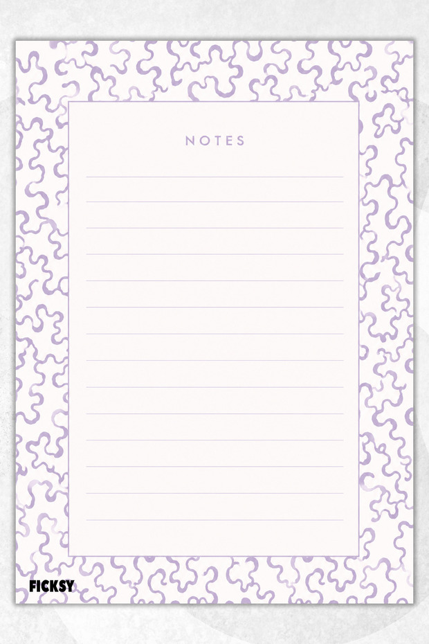 A5 Notepad Lined Notebook - 50 Sheets - Memopad - Notepad - Notepad - Note Paper - 1