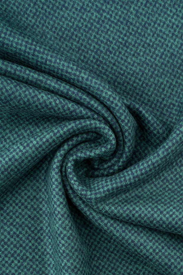 Green - Navy Blue Double-Sided Scarf