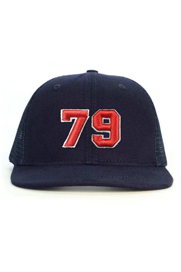 Number 79 (Embossed) Snapback Hat - 1