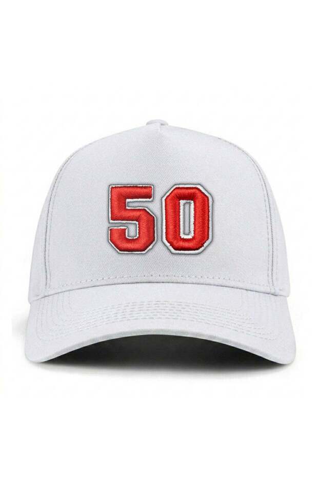 قبعة بيسبول مطبوعة رقم 50