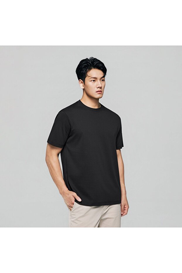 Men Regular Luxe Touch Cotton Crew Tee