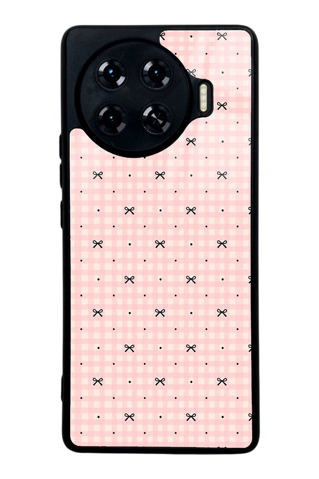 Tecno Spark 20 Pro Plus Glossy Phone Case with Pink Coquette Pattern Design
