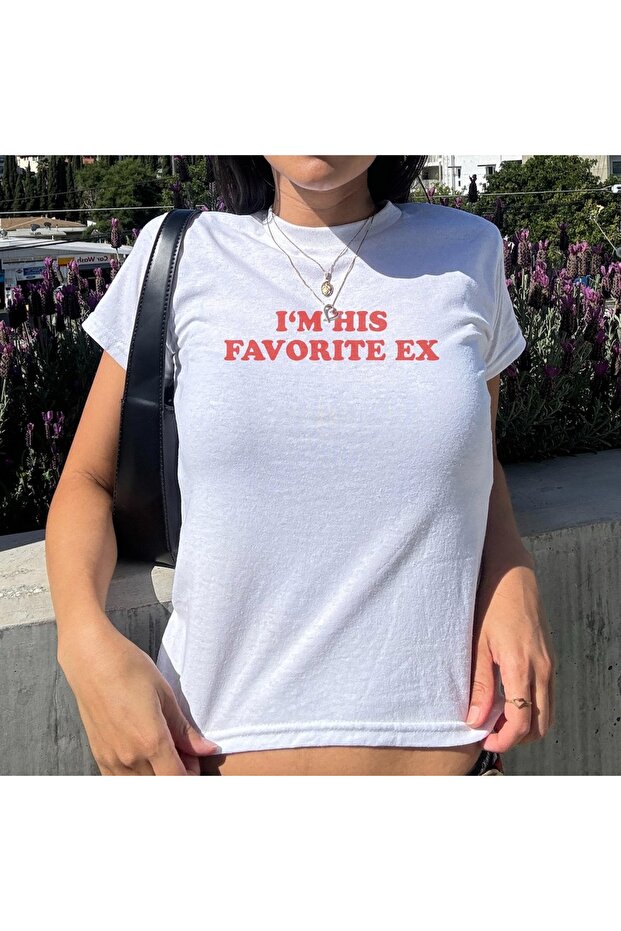 Im His Favorite Ex Printed Women's Body Tee