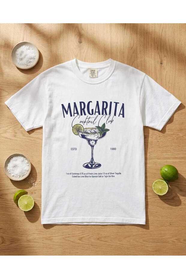 Margarita Cocktail Printed Unisex Oversize T-Shirt