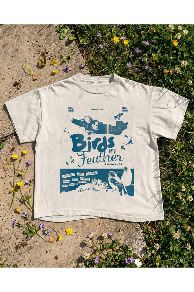 Billie Eilish Birds of Feather Printed Unisex Oversize T-Shirt