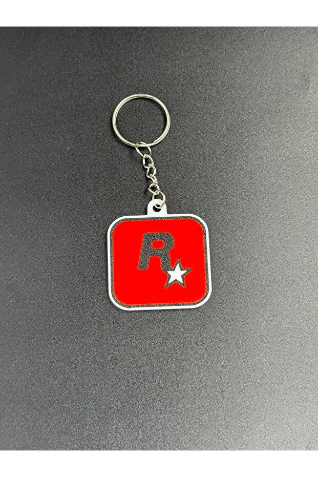 Gta Style Rockstar Game Themed Keychain Gamer Gift