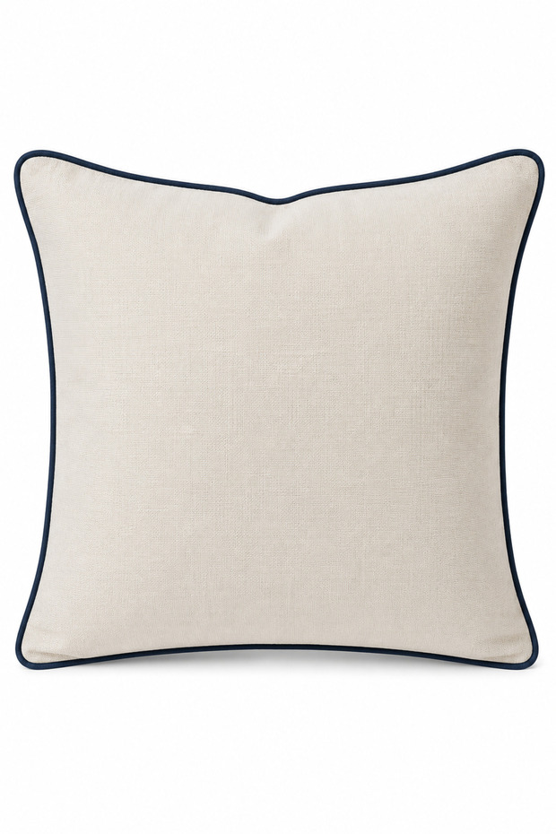 Linen Look Cream Cushion Cover 45X45Cm