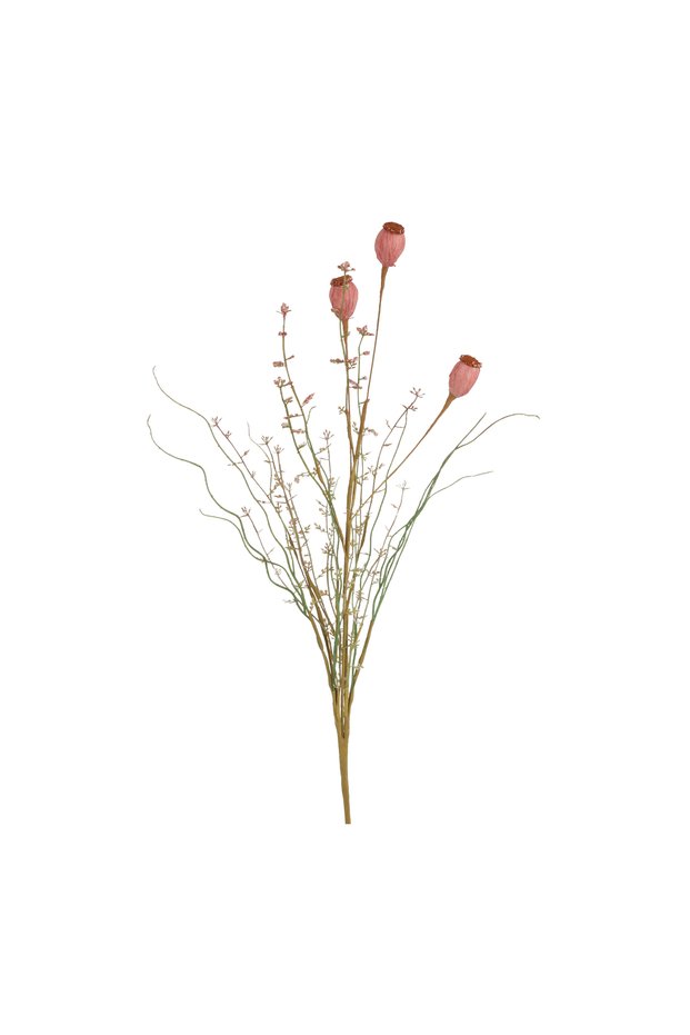 Buchet artificial maci, roz, 60x5 cm