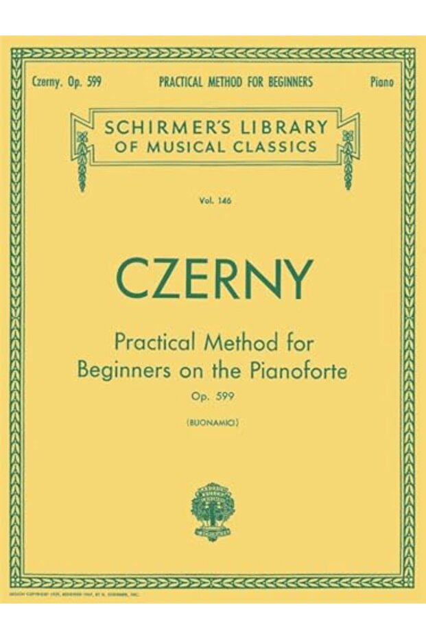 Carl Czerny: Practical Method For Beginners On The Pianoforte Op.599
