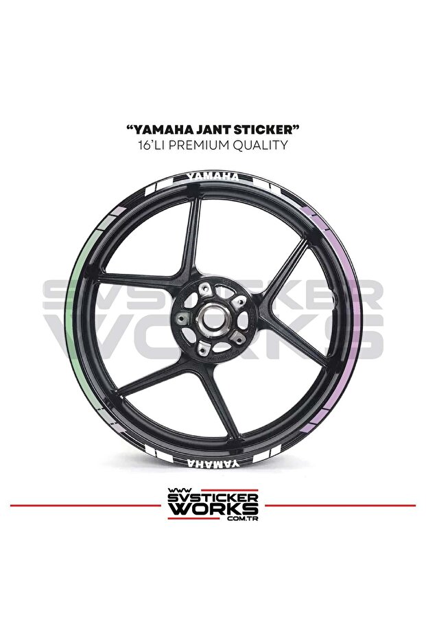 Yamaha Wheel Sticker Set High Quality 16-Piece Wheel Set Yamaha Compatible