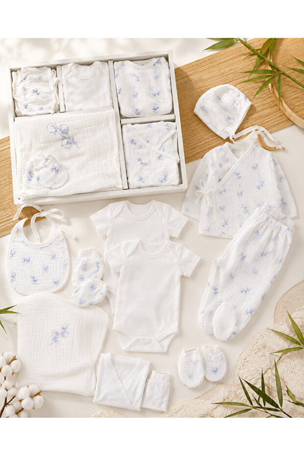 Muslin Newborn Hospital Release Multi-Piece Baby Set