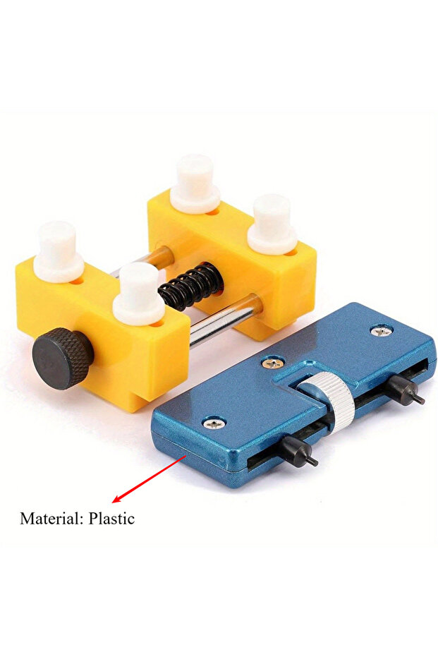 Yellow And Blue 1 Set Watch Battery Replacement Tool Kit, Watch Back Case Remover And Watch Opener R