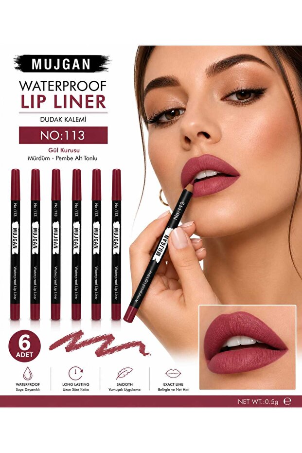 Set No. 113 (Set of 6) Defined and Long-Lasting Lips Defined and Long-Lasting Lips