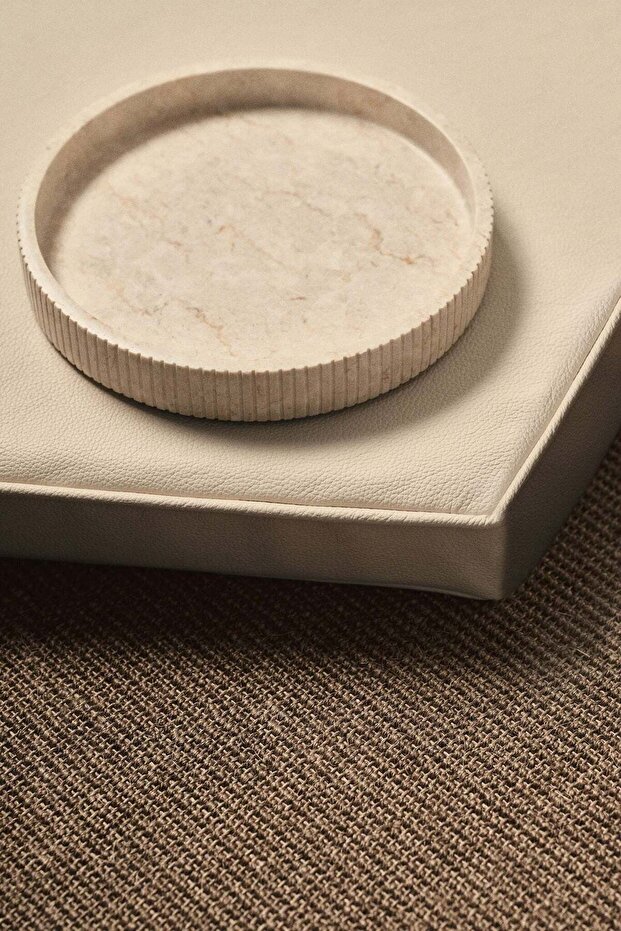 Round marble tray