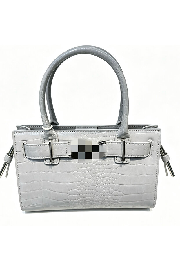 Vintage Embossed Structured Mini Square Handbag - 1