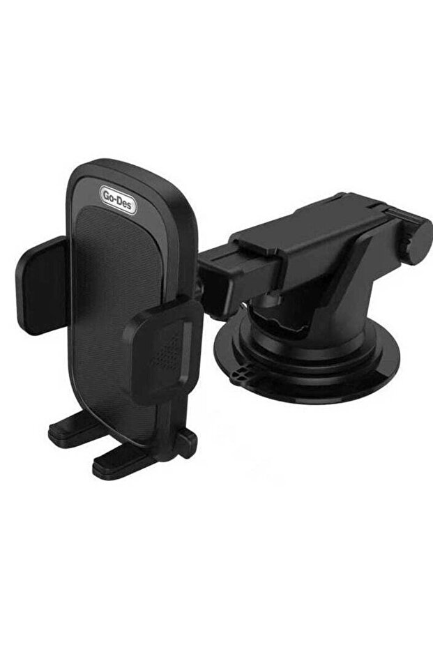 Car Mobile Holder – 360° Rotation & Adjustable Stand for Dashboard, Windshield & Air Vent, Universal Car Phone Mount, Black