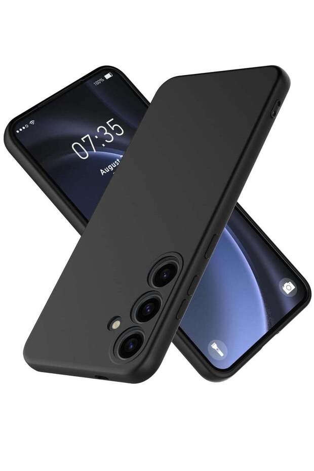 Slim Liquid Silicone Case for Samsung Galaxy S24 Plus (Black)