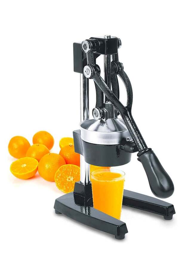 Manual Metal Hand Citrus Juicer Lemon Squeezer with Lever, Large Juice Extractor