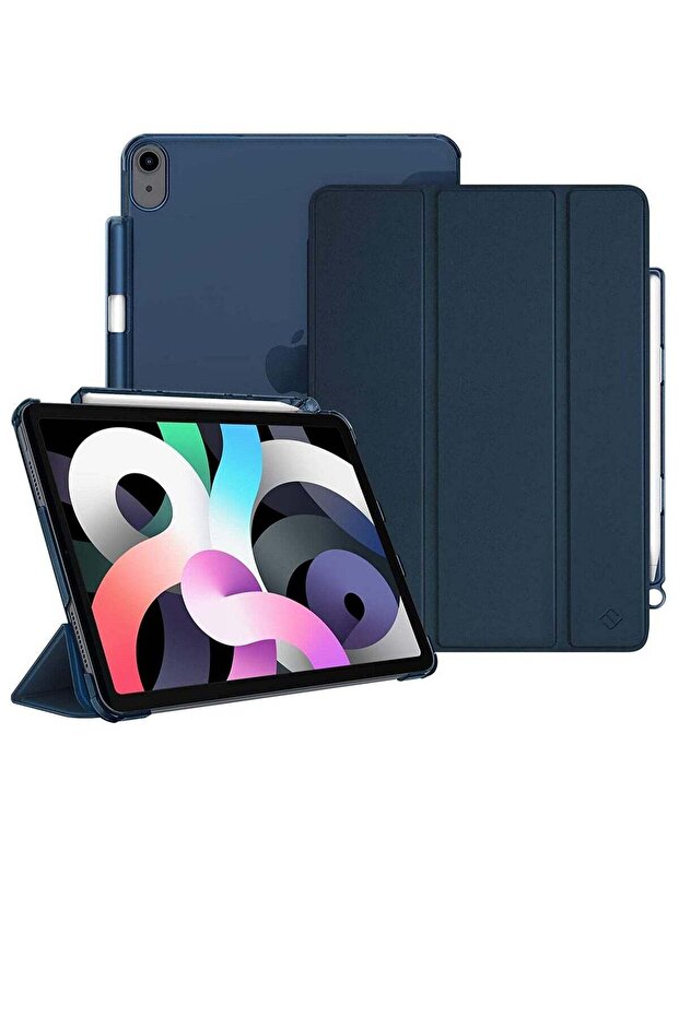 iPad Air case 4th generation 10.9 2020 case with pen holder (supports 2nd Gen Pencil)